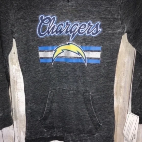 NWT Kids LA Chargers Hooded Tee - Picture 2 of 5